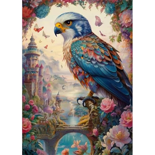 TWYYDP 520 Teile Puzzle Schwalbenfalke Tiervogellandschaft Puzzle Puzzle für Erwachsene und Kinder ab 14 Jahren von TWYYDP