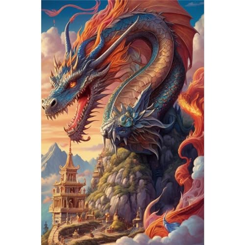 TWYYDP 520 Teile Puzzle für Erwachsene,Drache Auf Der Burg Puzzle,Holzpuzzles für Spiele für Senioren TWYYDP 520 Teile Puzzle für Erwachsene,Drache Auf Der Burg Puzzle,Holzpuzzles für Spiele für Senioren von TWYYDP