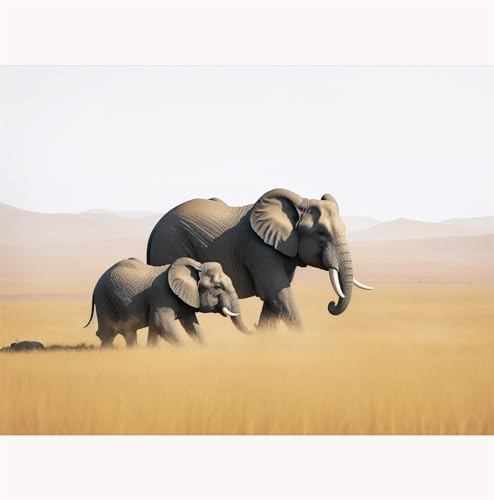 TWYYDP Puzzle 1000 Teile für Erwachsene,Elefanten-Savannenlandschaft Holzpuzzle,Puzzle für Erwachsene TWYYDP Puzzle 1000 Teile für Erwachsene,Elefanten-Savannenlandschaft Holzpuzzle,Puzzle für Erwachsene von TWYYDP