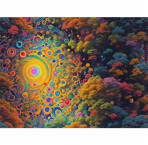 TWYYDP Puzzle 1500 Teile,Abstraktes Mandala Holzpuzzle,Schöne Wanddekoration Malerei TWYYDP Puzzle 1500 Teile,Abstraktes Mandala Holzpuzzle,Schöne Wanddekoration Malerei von TWYYDP