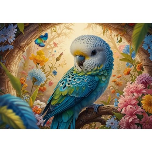TWYYDP Puzzle 1500 Teile,Fliegender Wellensittich Puzzle,Holzpuzzles Als Raumdekoration TWYYDP Puzzle 1500 Teile,Fliegender Wellensittich Puzzle,Holzpuzzles Als Raumdekoration von TWYYDP