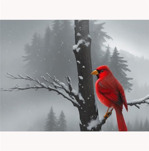 TWYYDP Puzzle 1500 Teile Erwachsene,Roter Vogel Im Schnee Holzpuzzle,Schöne Wanddekoration Malerei TWYYDP Puzzle 1500 Teile Erwachsene,Roter Vogel Im Schnee Holzpuzzle,Schöne Wanddekoration Malerei von TWYYDP