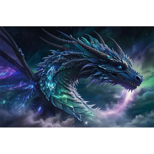 TWYYDP Puzzle 1500 Teile für Erwachsene Drache Im Sternenhimmel Holzpuzzle Schwieriges Rätsel TWYYDP Puzzle 1500 Teile für Erwachsene Drache Im Sternenhimmel Holzpuzzle Schwieriges Rätsel von TWYYDP