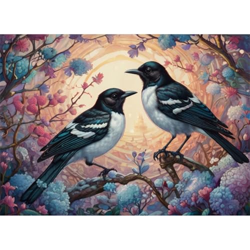 TWYYDP Puzzle 520 Teile,Blumen Tiere Elster Vogel Puzzle,Puzzle für Erwachsene und Kinder ab 14 Jahren TWYYDP Puzzle 520 Teile,Blumen Tiere Elster Vogel Puzzle,Puzzle für Erwachsene und Kinder ab 14 Jahren von TWYYDP