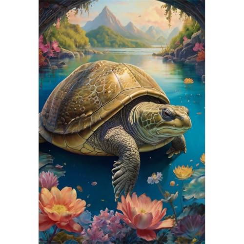 TWYYDP Puzzle 520 Teile,Schildkröte und Schildkröte Puzzle,Puzzle für Erwachsene und Kinder ab 14 Jahren von TWYYDP