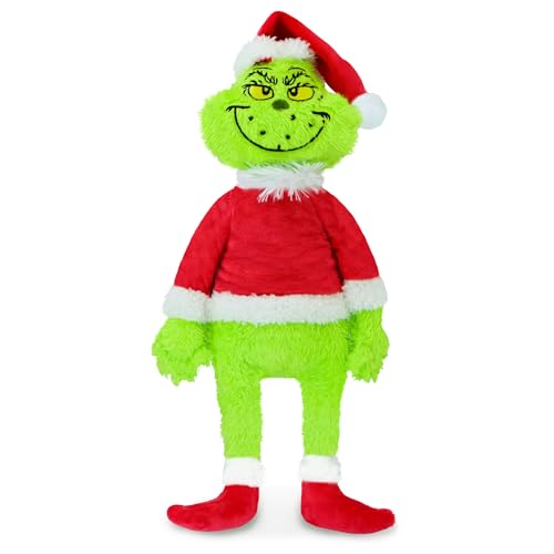 30 cm grünes Weihnachts-Plüschtier, schelmische Urlaubsfigur, die gerne Geschenke stehlt, perfekt für Kinder, niedliche Weihnachtsdekoration für Häuser und Bäume von TXDRRA