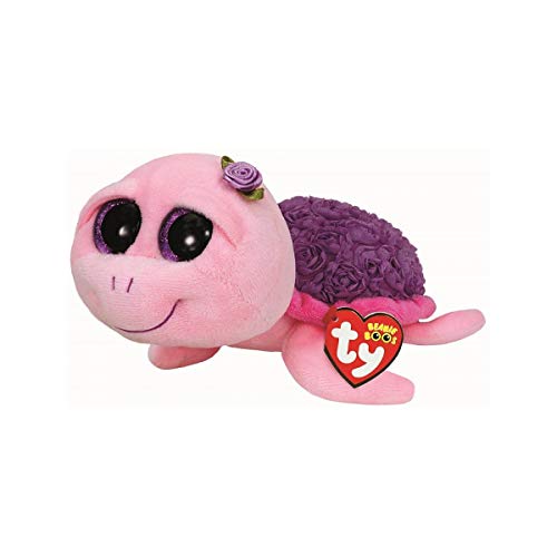 Carletto Ty 36185 Ty 36185-Rosie-Schildkröte mit Rosen und Glitzeraugen, Beanie Boo's, 15 cm von TY