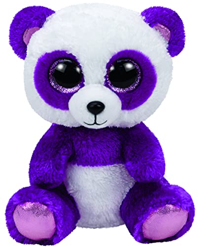 Carletto Ty 37207 Boomm Panda Ty 37207-Boom Boom, Glitzeraugen, 15 cm, violett/weiß, Rosa/Lila von TY