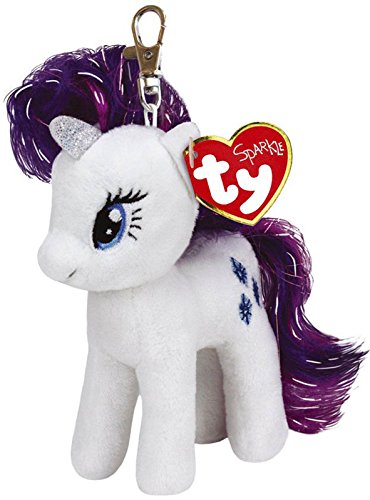 Carletto Ty 41100 - My Little Pony Clip - Rarity, Plüschtier, 10 cm von TY