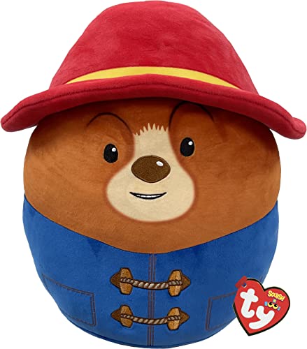 TY Paddington Bear Squish-A-Boos 14 Zoll | Beanie Baby Weichplüschspielzeug | Sammlerstück Kuscheliger Teddybär zum Sammeln von TY