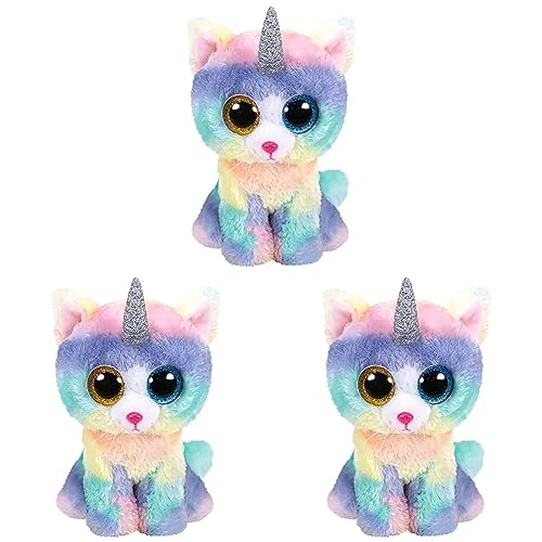 TY 1607-36250 Katze with Horn - Beanie Boos (Packung mit 3) von TY