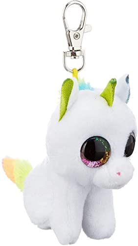 TY T35040 Unicorn Pixy, Einhorn mit Glitzeraugen, Beanie Boo's, Plüsch, 8,5 cm, Weiß/Bunt, 7 cm von TY