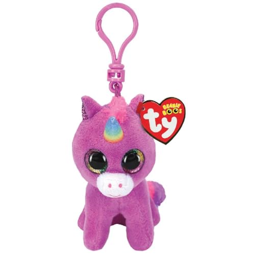 Ty 35238 Rosette Unicorn Plüschclip, Tier, Rosa, 7 cm von TY