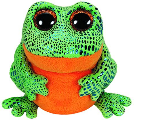 TY 36123 - Speckles Frosch mit Glitzeraugen, glitzerndem Rücken und Beinen, Glubschi's, Beanie Boo's, 15 cm, grün von Carletto Ty