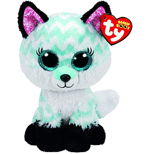 TY 36491 Atlas Fox Beanie Boo Medium Plüschtier, Multicoloured, 24 cm von TY