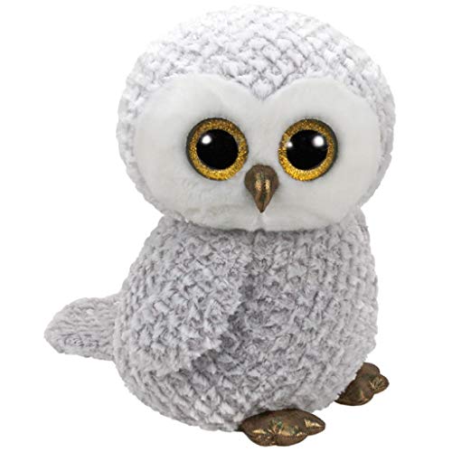 TY Owlette Beanie Boos 36840 Eule mit Glitzeraugen, Grau, 0 von TY