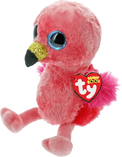 TY 36848 Gilda Pink Flamingo - Beanie Boos, 15 cm von TY