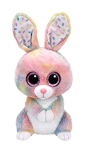 TY 37092 37092-Beanie Boo's Bubby Hase mit Glitzeraugen, 24 cm, Mehrfarbig von TY