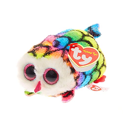 TY 41246 Hootie Owl Tiere Plüschtier, Mehrfarbig, 10 cm von TY