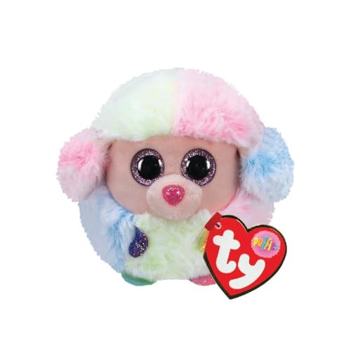 TY Rainbow Poodle Plüschtier Mehrfarbig One Size von TY