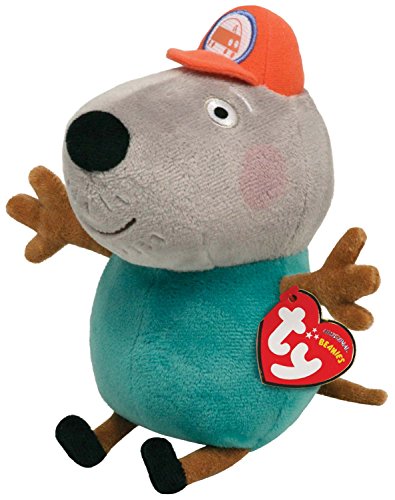 TY 46176 - Peppa Baby - Beanie Babies Opa Kläff Hund - Plüsch, 15 cm von TY