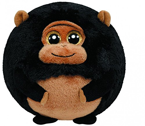 TY 7138042 - Tank Ball - Gorilla schwarz/braun, 12 cm, Beanie Ballz von TY