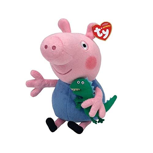 TY 46130 Peppa Pig George - Beanie Reg, Normal, Rosa von TY