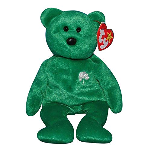 TY - Beanie Baby - Plüschfigur ERIN / der irische Teddy / Bär (ca. 21 cm groß) von TY