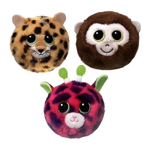 TY Bouncy Balls 3er-Set mit Spots, Gilbert und Banana – Weiche Kuscheltiere für Kinder – Sammlerset aus Plüsch – Stofftiere zum Spielen oder Kuscheln TY Bouncy Balls 3er-Set mit Spots, Gilbert und Banana – Weiche Kuscheltiere für Kinder – Sammlerset aus Plüsch – Stofftiere zum Spielen oder Kuscheln von TY