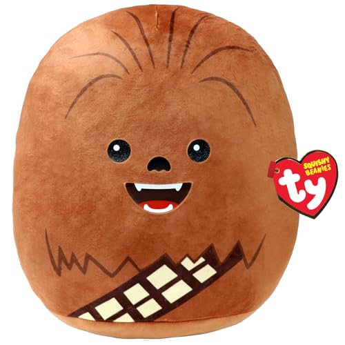 TY Chewbacca Disney Star Wars Squish-A-Boos 14 Inches, Licensed Beanie Baby Soft Plush Toy, Collectible Cuddly Stuffed Teddy von TY