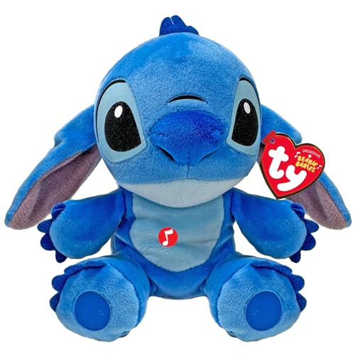 TY Disney Beanies Stitch Plüschtier - Weicher Teddy für Kinder und Babys - Kuscheliges Sammler-Stofftier, Blue von TY