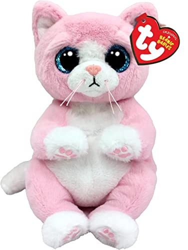 TY Lillibelle Katze Beanie Bellie Regulär 6" | Beanie Baby Weiches Plüschtier | Sammlerstück Kuscheliger Stoffteddy von TY