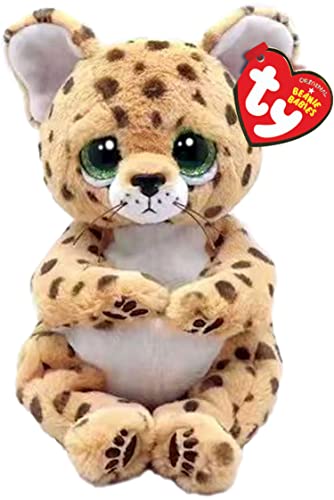 TY Lloyd Leopard Beanie Bellie Regulär 6" | Beanie Baby Weiches Plüschtier | Sammlerstück Kuscheliger Stoffteddy von TY