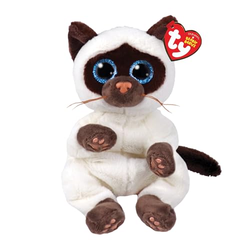 TY Beanie Babies Miso Siamese Katze 15CM – Weiches Plüschtier für Kinder – Sammlerstück Kuschelteddy – Stofftier Geschenk von TY