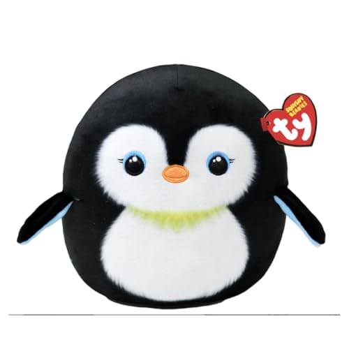 TY Neve Pinguin - Squishy Beanie 10" | Weiches Plüschtier für Kinder, Babytier, Kuschelteddy, Sammler-Plüschtiere von TY