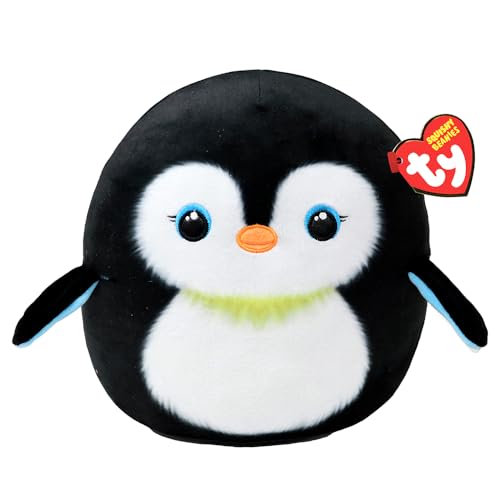 TY Neve Pinguin - Squishy Beanie 10" | Weiches Plüschtier für Kinder, Babytier, Kuschelteddy, Sammler-Plüschtiere von TY