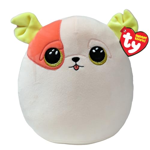 TY Patch Hund Squish a Boo 14 Zoll - Squishy Beanies für Kinder, weiche Babyspielzeuge aus Plüsch - Sammlerfreundliche kuschelige Teddybären von TY