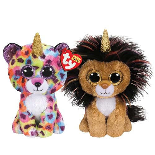 TY Ramsey & Giselle Beanie Boo Regular Multipack - Squishy Beanie Baby Weiche Plüschspielzeuge - Sammelbare Kuschelige Gefüllte Teddybären von TY