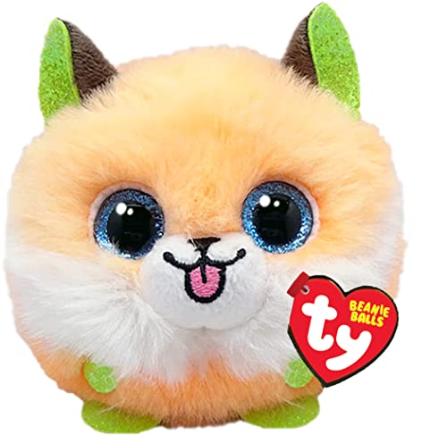 TY Sherbet Fuchs Beanie Balls 3" | Beanie Baby Weiches Plüschtier | Sammlerstück Kuscheliger Stoffteddy von TY