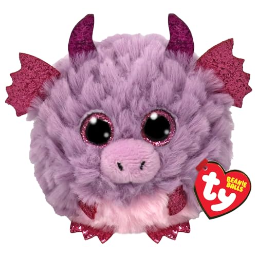 TY Spark Dragon Beanie Balls - Squishy Beanie Baby Soft Plush Toys - Collectible Cuddly Stuffed Teddy von TY