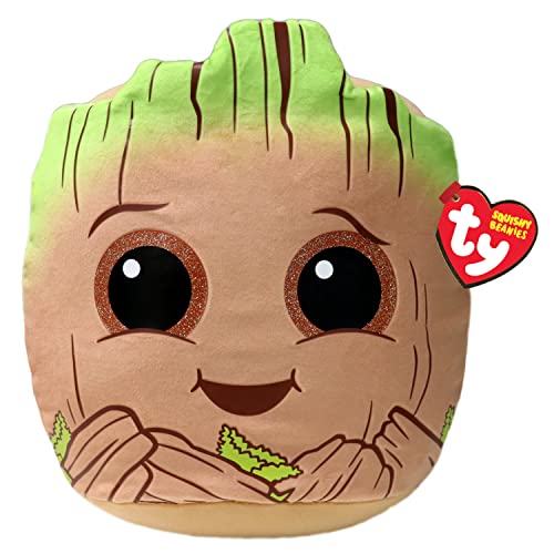 TY Marvel Avengers Groot Squish-A-Boo 14 Zoll | Lizenzierte Squishy Beanie Baby Soft Plüschtiere | Kuscheliger Kuschel-Teddy zum Sammeln von TY