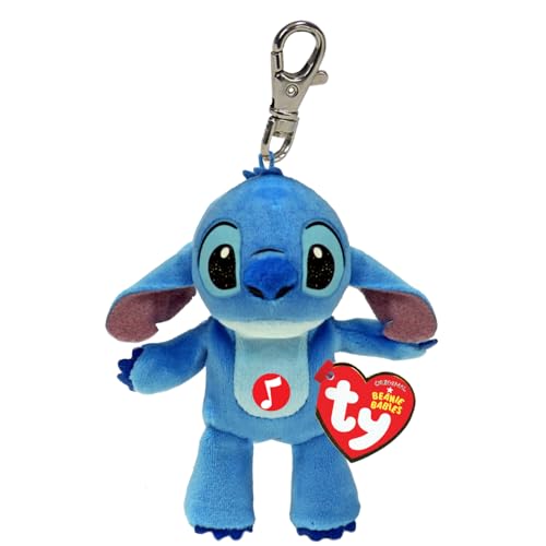 TY Stitch Disney Beanie Clip mit Sound - Weiches Plüschtier für Kinder - Teddy, Babyspielzeug, Sammlerstück Plüschtiere von TY