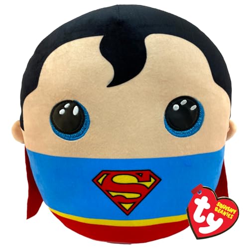 TY Superman Squishy Beanie - 10" Soft Plush Toy | Cuddly Collectible for Kids & Babies | Stuffed Teddy Plushies | DC Comics von TY