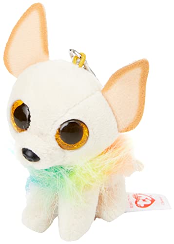 Ty T35242 Chewey Chihuahua Beanie Boos Plüschclip, Mehrfarbig, 7 cm von TY