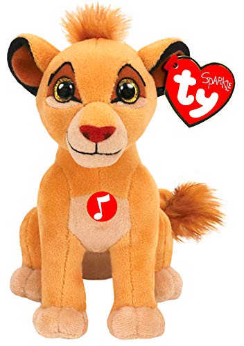 TY TY41088 Simba W/Sound Lion King Plüsch Mehrfarbig One Size von TY