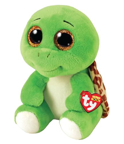 TY Turbo Schildkröte Beanie Boos Regular, Beanie Baby Weichplüsch Spielzeug, Sammlerstück Kuscheliger Plüschteddy von TY