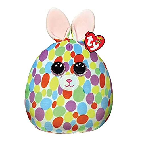 TY UK LTD 39205 2021 Squish-A-Boos Ty Bloomy Hase Ostern 2020 Squishaboo 14", Mehrfarbig, 31 cm von TY