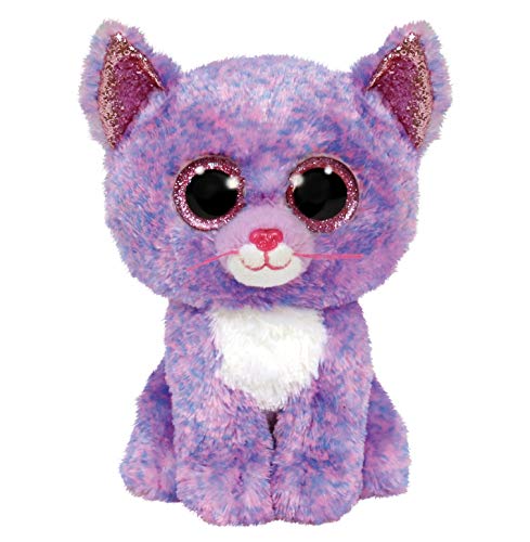 TY 2007529 Cassidy Cat Beanie Boo Medium Katze ausgestopftes Tier, Mehrfarbig, 23 cm von TY