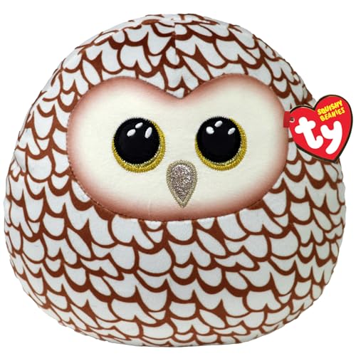 TY Whoolie Owl Squish a Boo 10 Inches - Squishy Beanies for Kids, Baby Soft Plush Toys - Collectible Cuddly Stuffed Teddy von TY