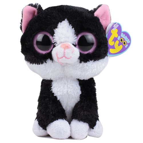 Ty 7136038 - Peppers-Katze Beanie Boos, schwarz/weiss, 15 cm, sortiert von TY